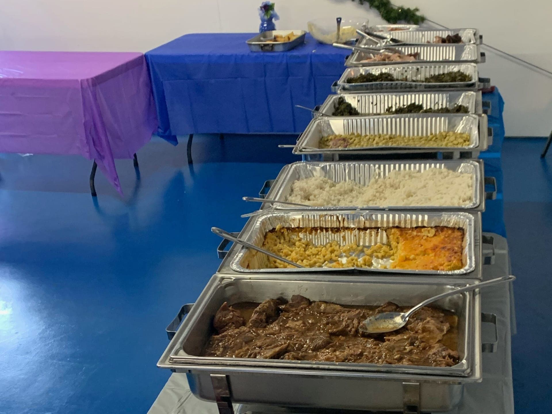 Hopkins family members gathered together at the reunion
